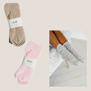 KIP Cashmere Sleep Socks, Biggest Little Baskets, Cashmere Socks, Cashmere, Luxury Gift, Luxury Gift for Her, Spa Gift, Gift