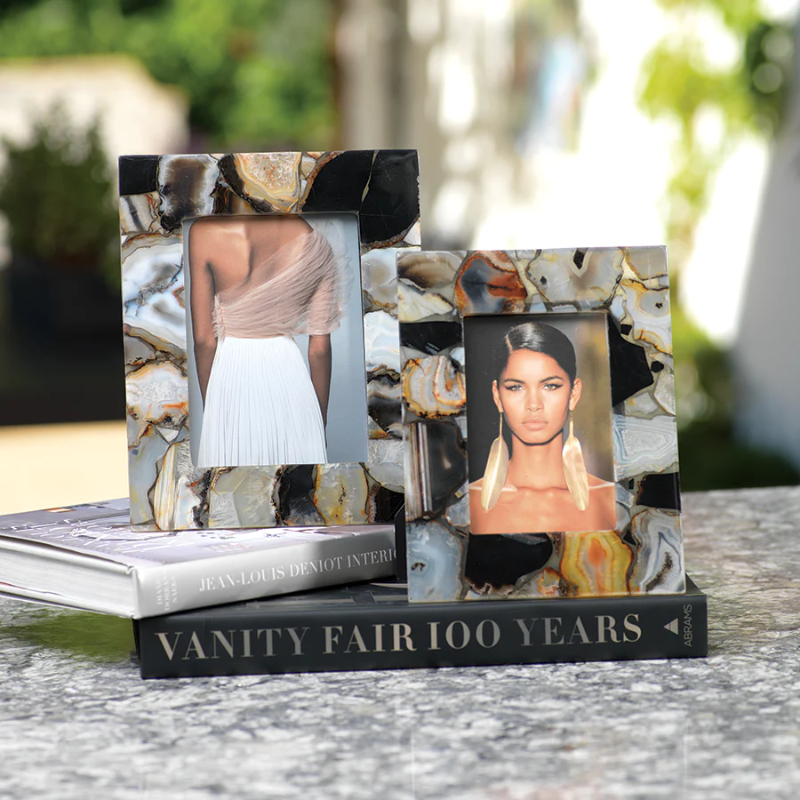 
                  
                    Bardo Black Agate Photo Frame - 4x6
                  
                