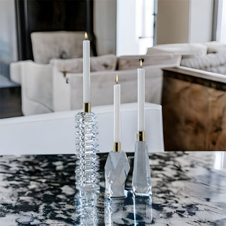 Tall Tara Crystal Candle Holder (Sold Individually)