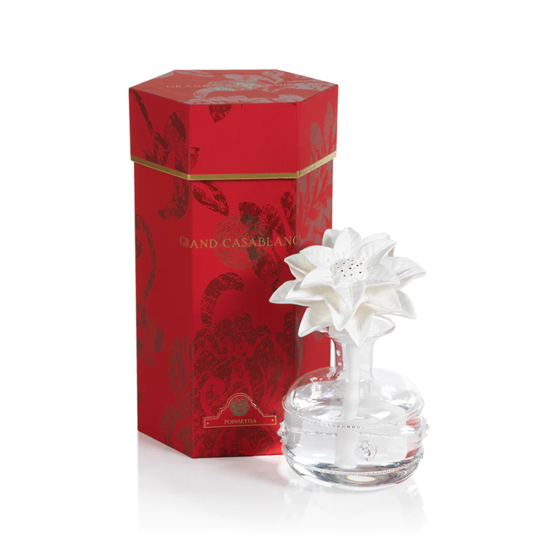 Poinsettia Porcelain Diffuser